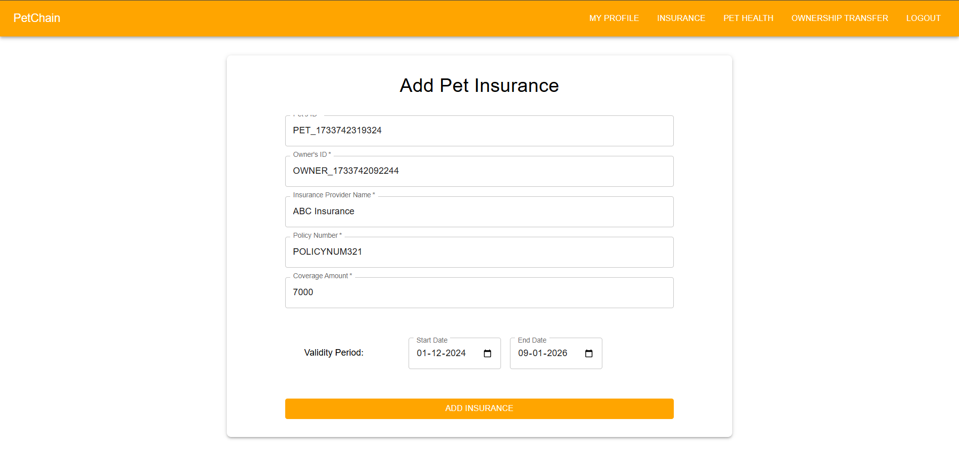 AddInsurance