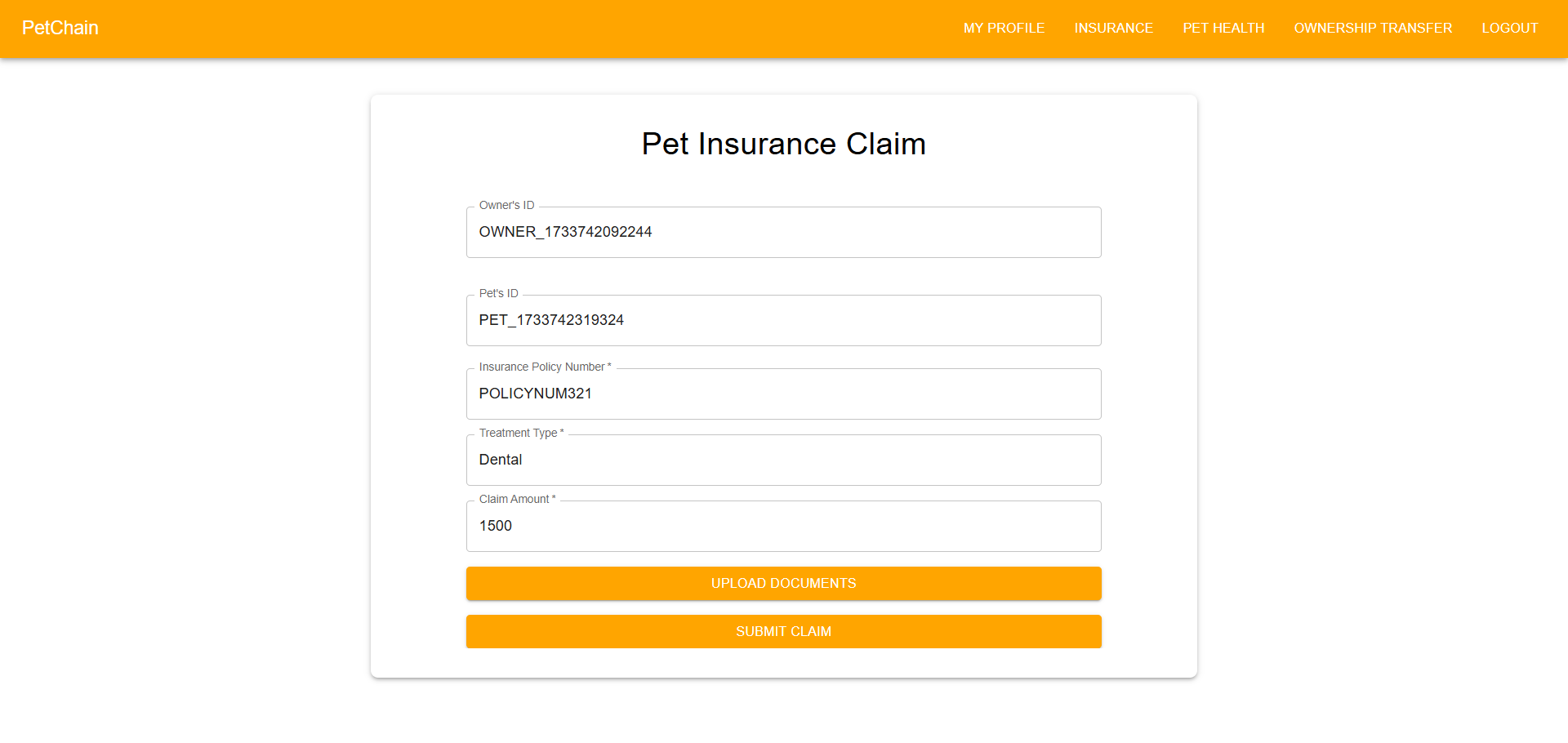ClaimInsurance